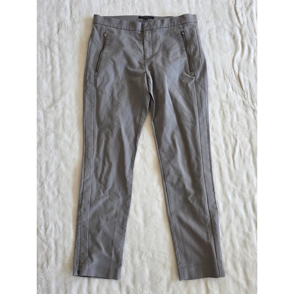 Banana Republic Addison Grey Zip‎ Pocket Ankle Pants Womens Size 8